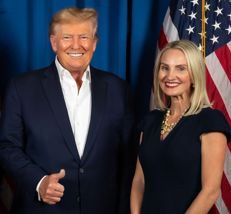 President Trump and Sydney Gruters